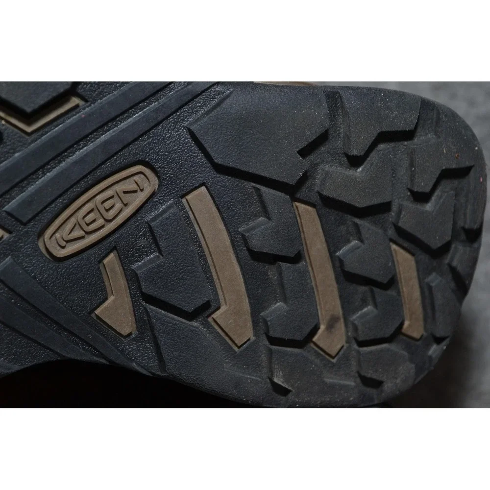 Keen Circadia Shoes Mens 7.5 Brown Leather Low Top‎ Vented Trail Hiking Sneakers - Picture 14 of 16